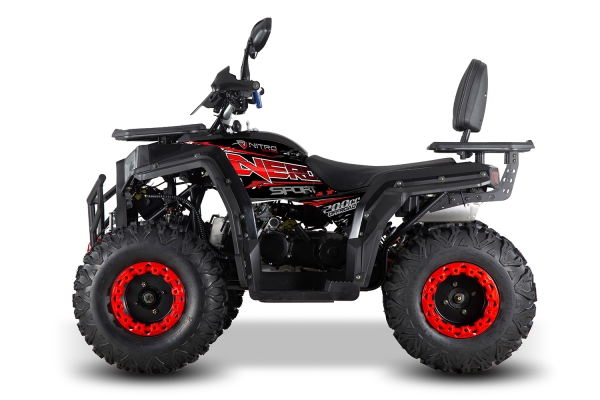 NITRO MOTORS 200cc maxi Quad Nero CVT RS10 Platin